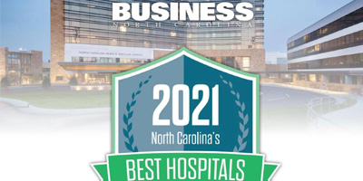 UNC REX is proud to have been named North Carolina's Best Hospital for 2021 by  Business North Carolina!